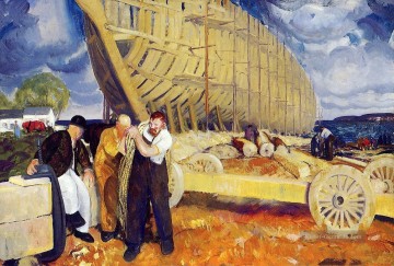 Builders of Ships George Wesley Bellows Ölgemälde